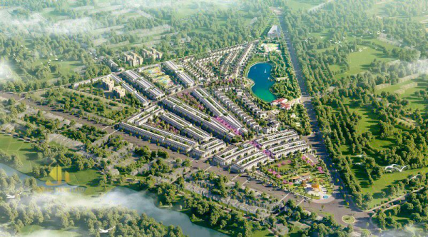 Khu đô thị EcoCity Premia nhìn từ trên cao giữa cảnh quan xanh